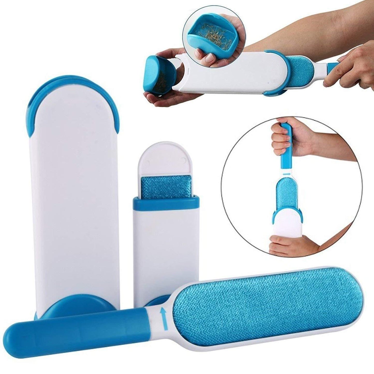 Pet Fur and Lint Remover Multi-Purpose Double Sided Self-Cleaning Brushes